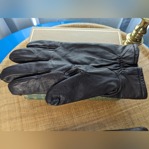 Cashmere Lined Leather Gloves Brown XL - Picture 5 of 8